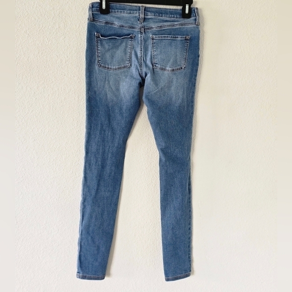 Old Navy Jeans Junior Sz 14 Blue Rockstar Skinny Mid Rise Light Wash 28x26 - Picture 9 of 9